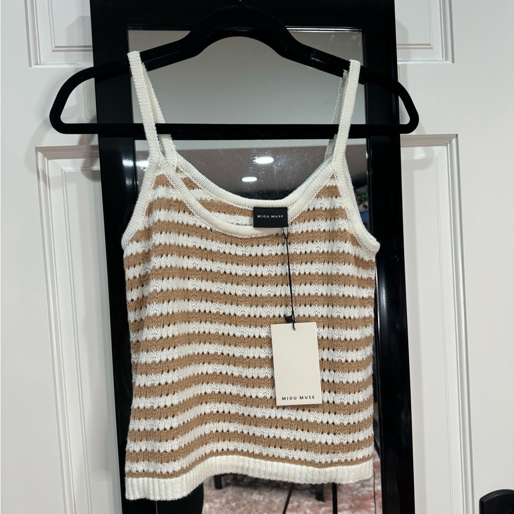 Knit tank top large